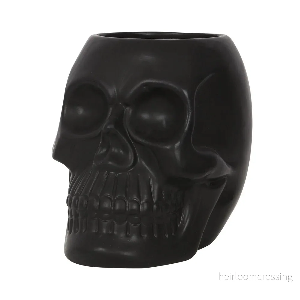 Black Skull Plant Pot - Bild 2