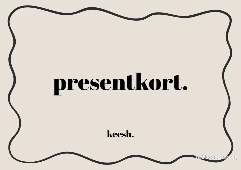 Presentkort Presentkort