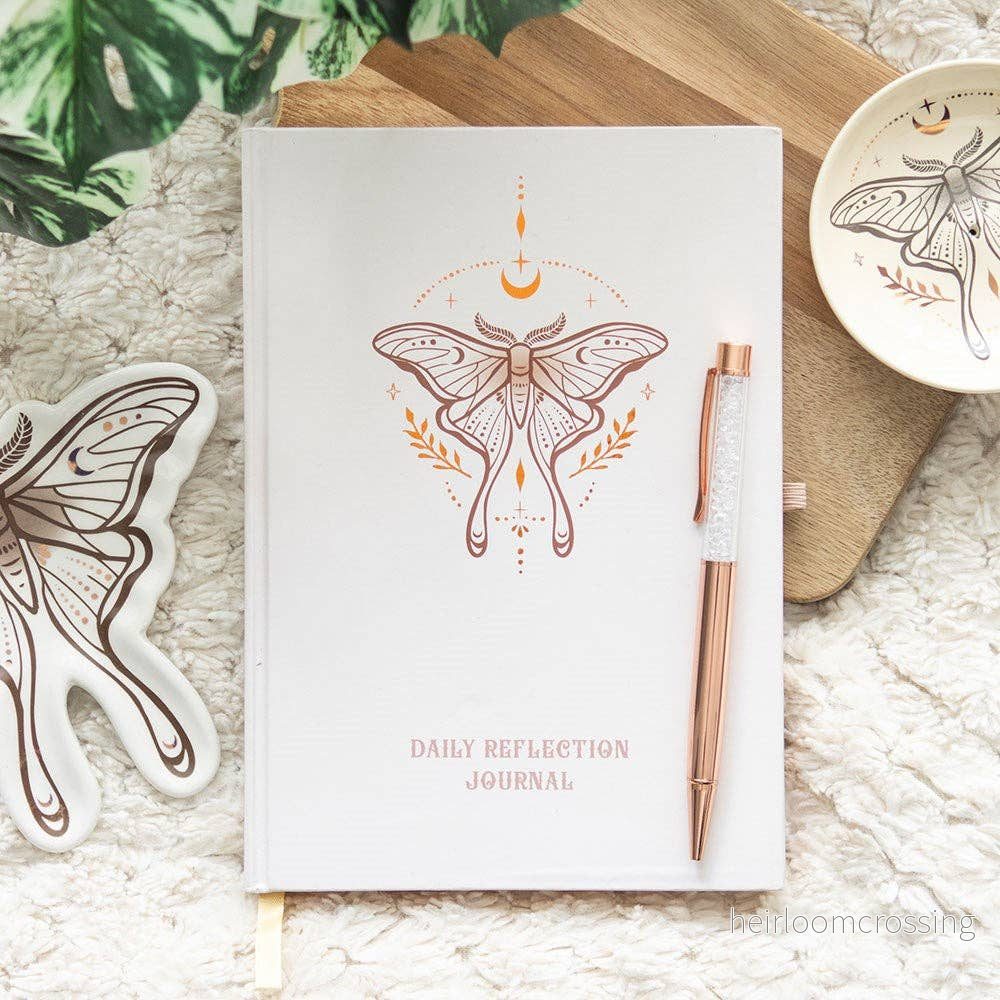 Light Luna Moth Reflektionsdagbok – Daglig Journaling & Klarhet - Bild 2