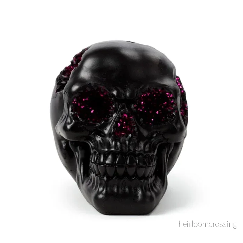 Black Geode Skull Purple - Bild 3