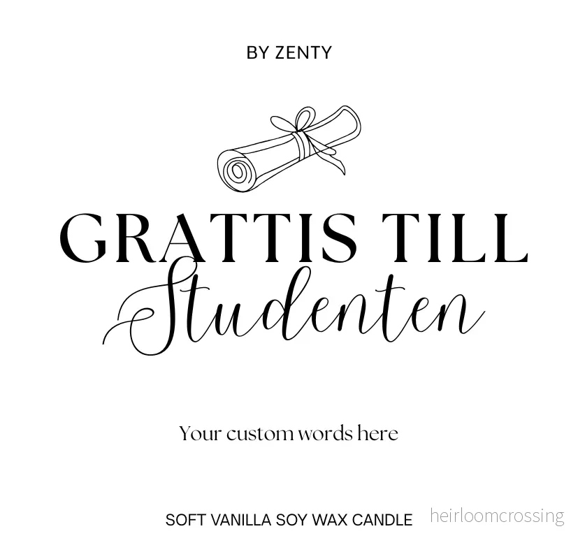Personalised Grattis till Studenten Scented Candle Personalised Grattis till Studenten Scented Candle