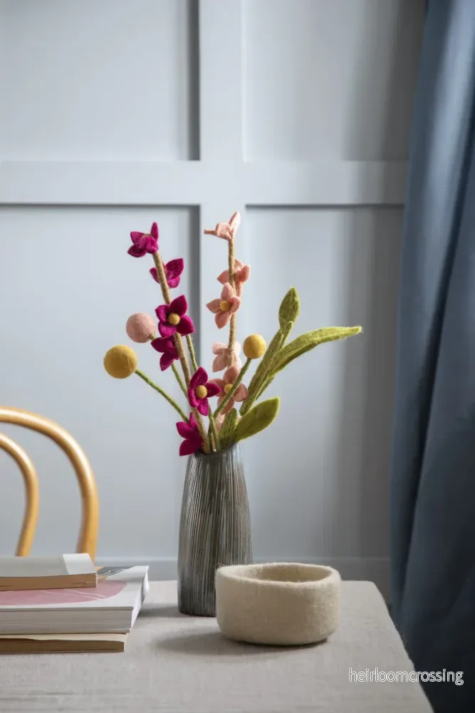 Tovad blomma på stjälk Tovad blomma på stjälk
