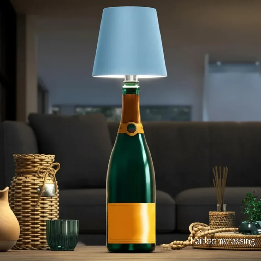 Bärbar dimbar flasklampa – LumiBottle