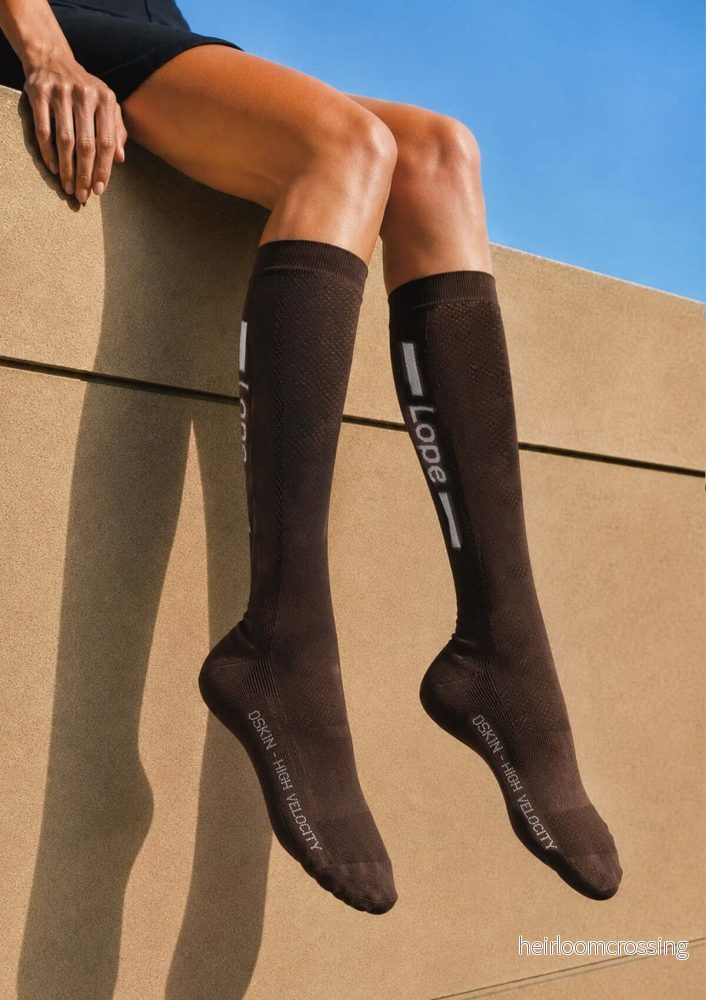 Q-skin tech-ride ridstrumpor med kompression, Brown Q-skin tech-ride ridstrumpor med kompression, Brown