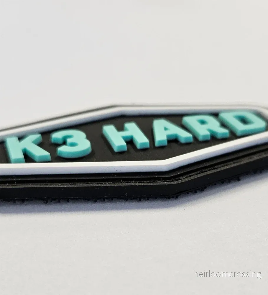 K3 Hard Rubber Velcro Patch - Bild 2