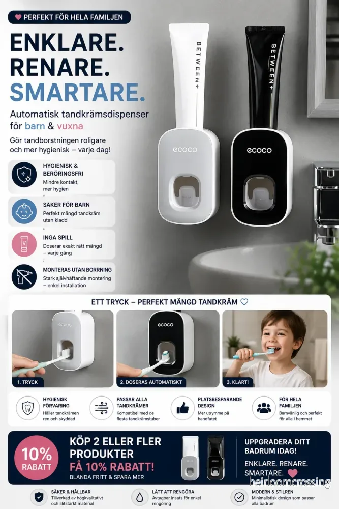 Automatic Wall-Mounted Toothpaste Dispenser & Holder - Bild 2