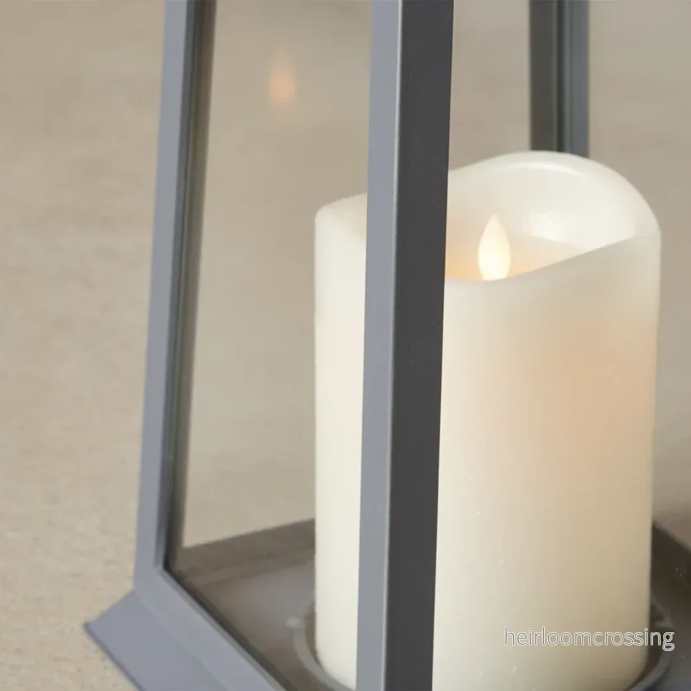 LED-ljuslykta med glas - PorchAura - Bild 3