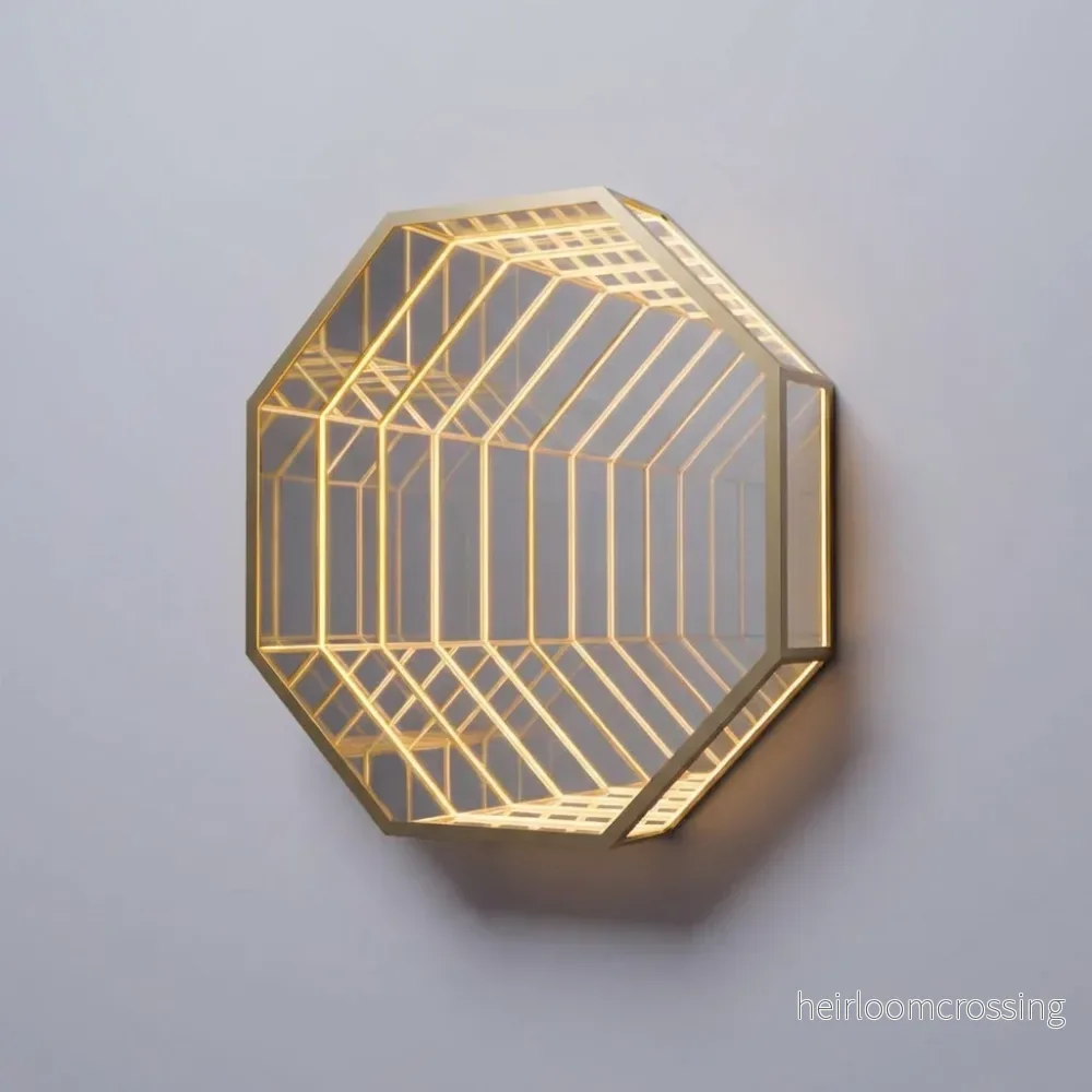 Modern hexagonformad vägglampa – Hexalume - Bild 2