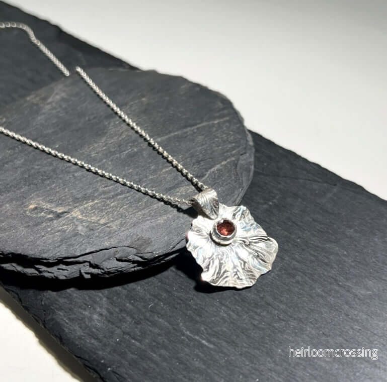 Silverhalsband med turmalin Candyflow