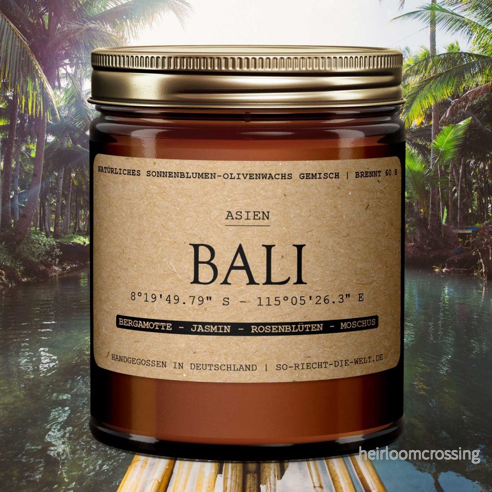 Bali Doftljus – Bergamott | Jasmin | Rosenblommor | Mysk