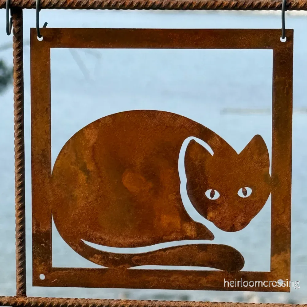 Prydnadsplatta Katten Katrin 13 x 13