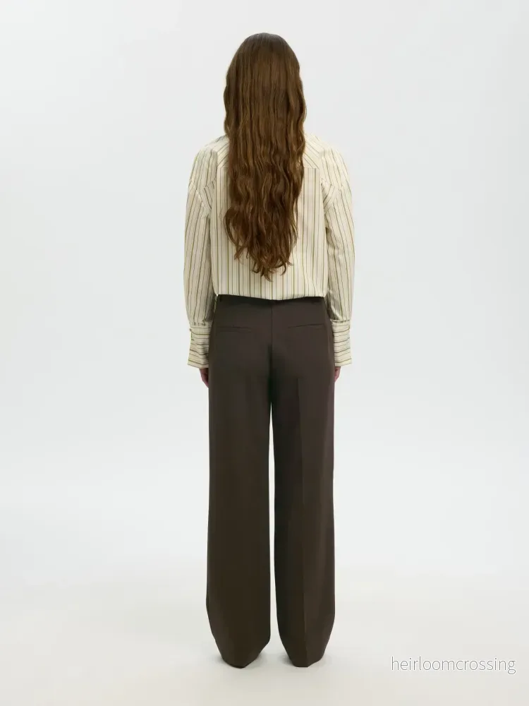 SLWRITA MW WIDE PANT MEL - Bild 3