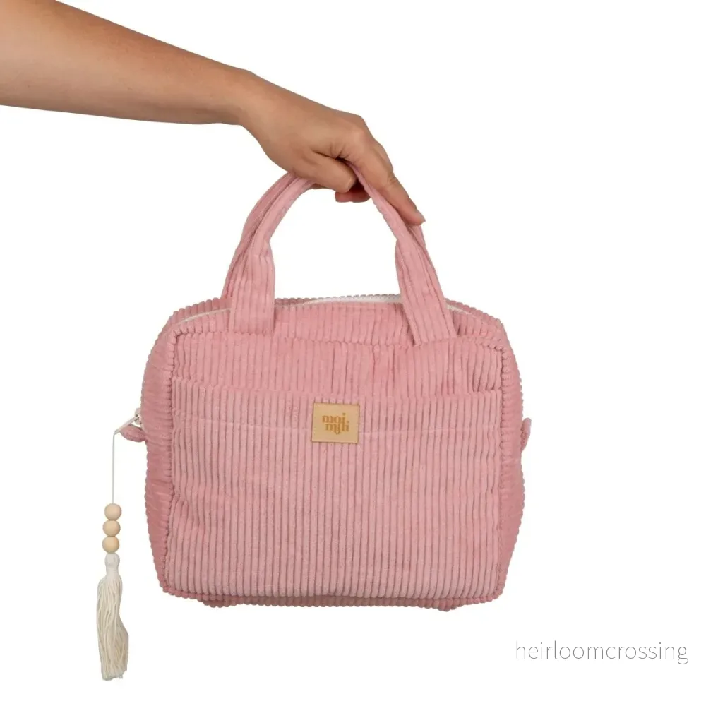 Handgjord Sminkväska – Set 2 Storlekar – Rosa - Bild 2