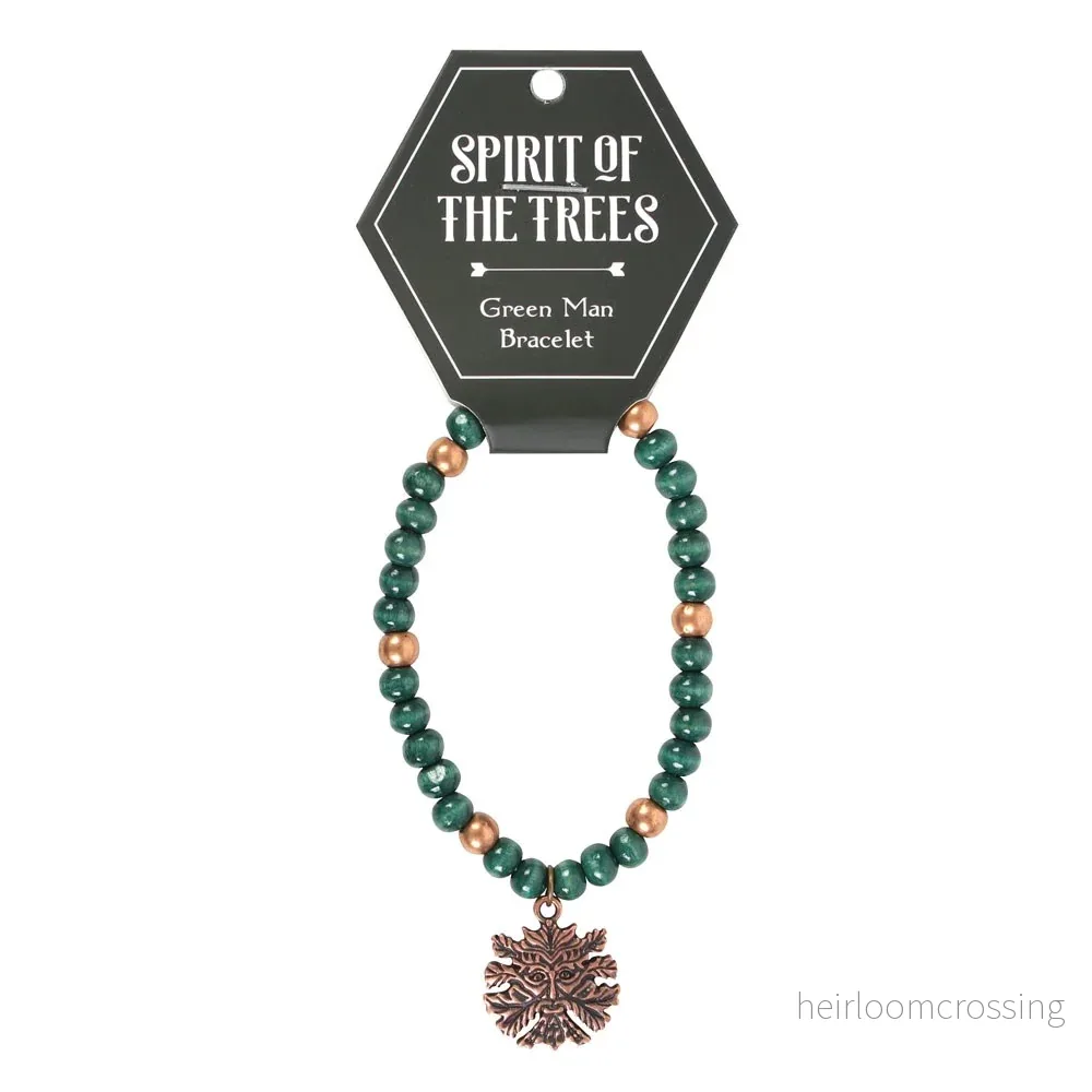 Green Man-armband – trä & metall - Bild 2