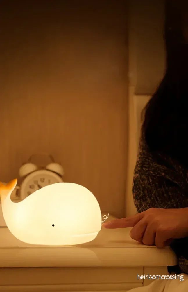 Söt val-nattlampa med färgförändring - GlowWhale - Bild 3