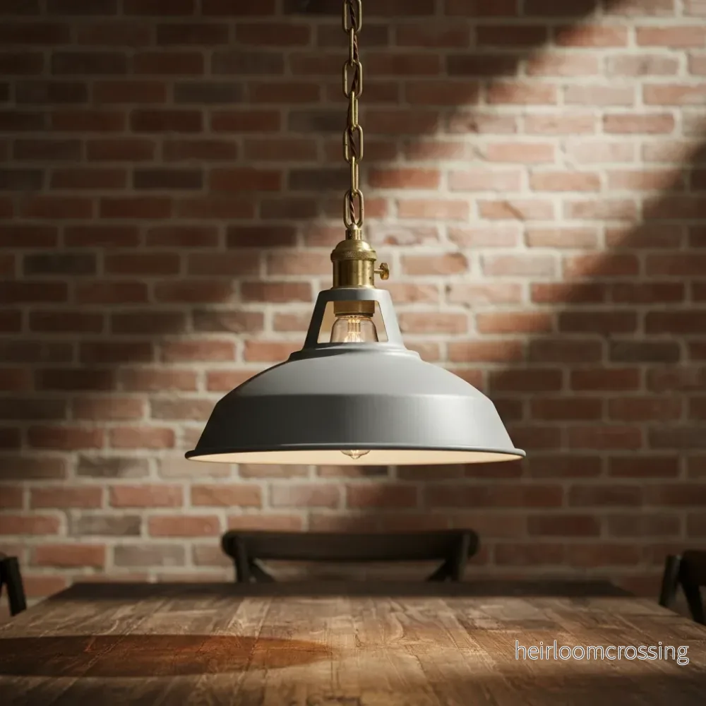Industriell metall hängande lampa - IndustroGlow