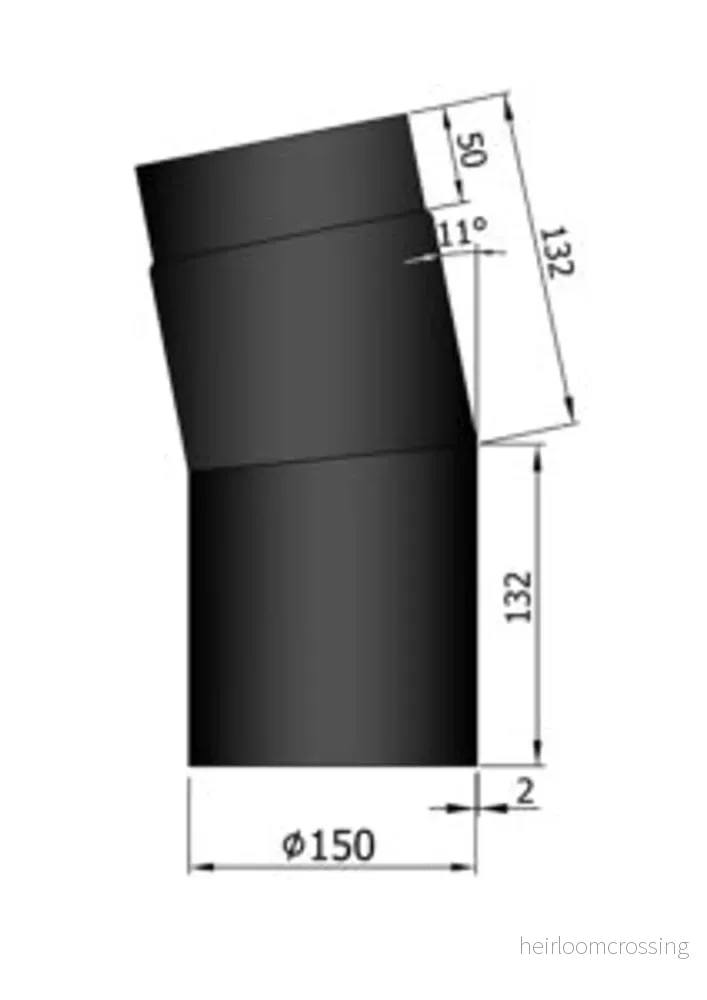 Rökrör Kaminex Knä Rökrör Kaminex Knä