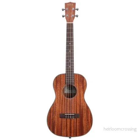Glansig mahognybaritonukulele med väska (UB-B) - Bild 3