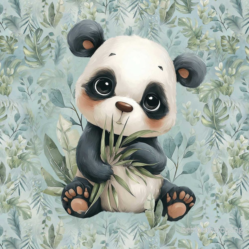 FÖRHANDSBOKNING! PANEL ÖGLAD COLLEGE – SÖT BLÅ TROPISK PANDA