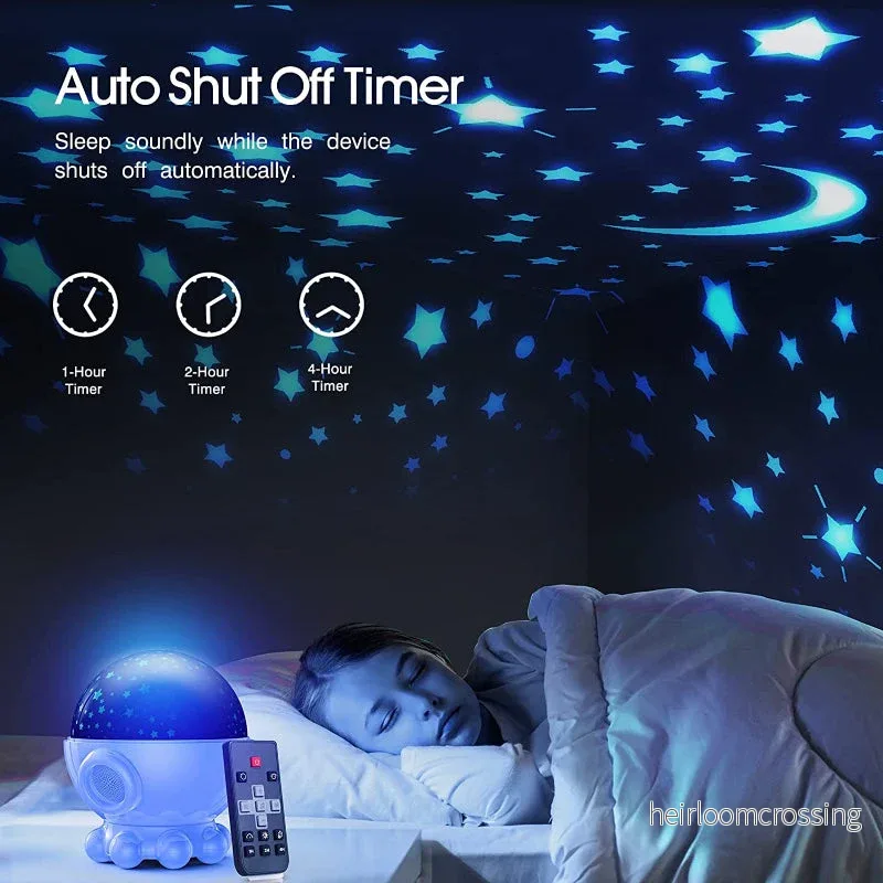 LED-nattlampa med havs- och stjärnhimmelprojektion och musikfunktion - DreamAura - Bild 3