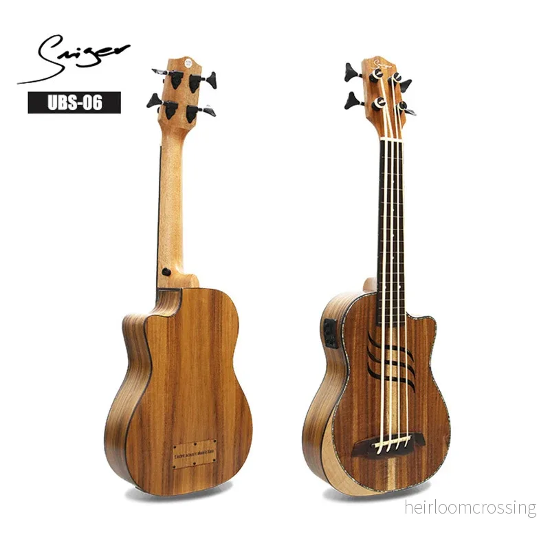 Ukulelebas, solid koa - Bild 2