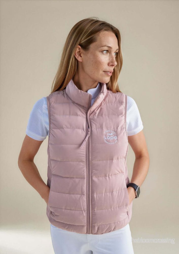 Team Vest Rosa dunväst för ryttare