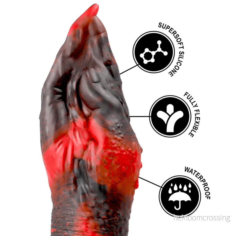 Epic Lilith Dildo Medium - Silikon Demondildo med sugbas, 195mm - Bild 3