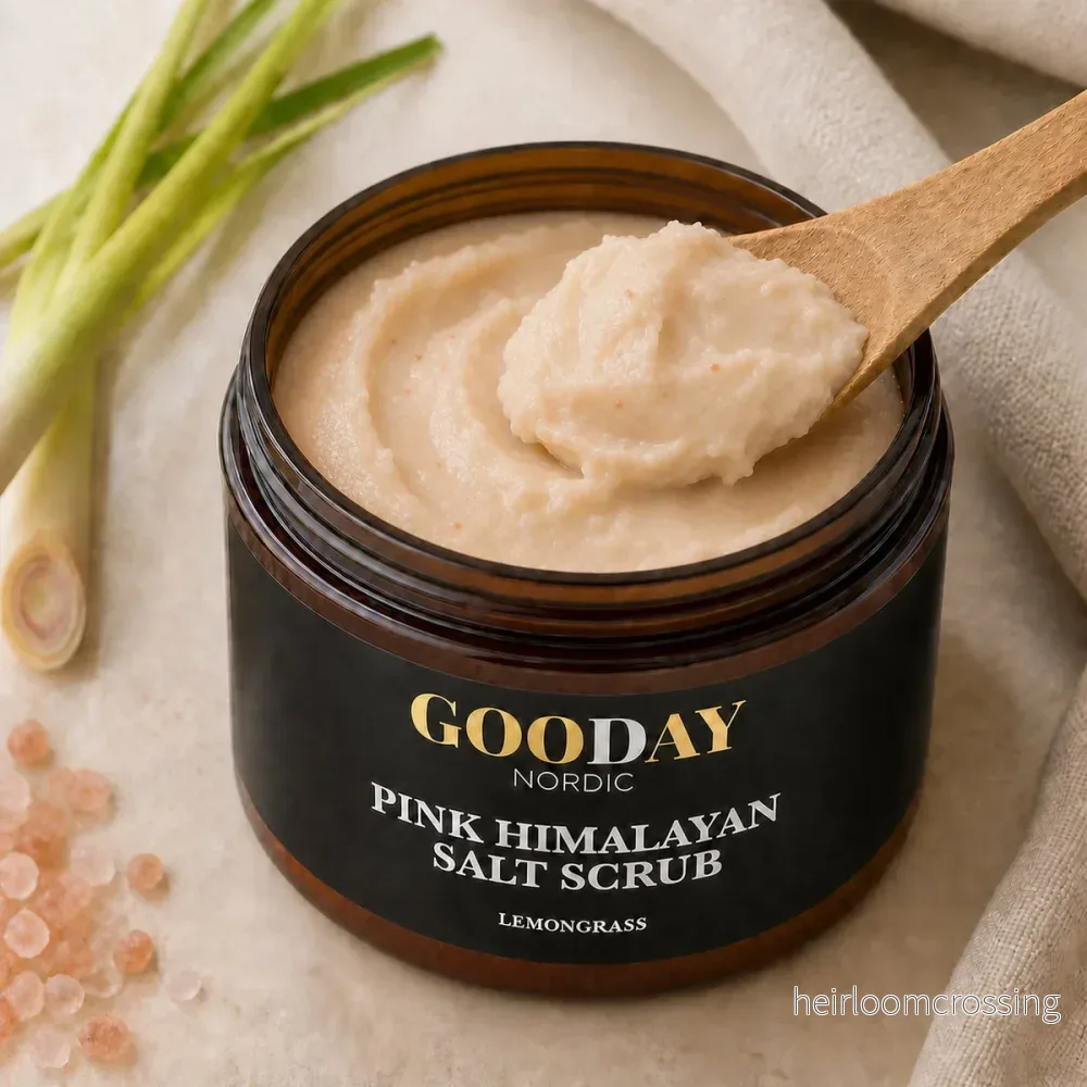 GOODAY Rosa Himalayasalt Skrubb Citrongräs 500g - Bild 2