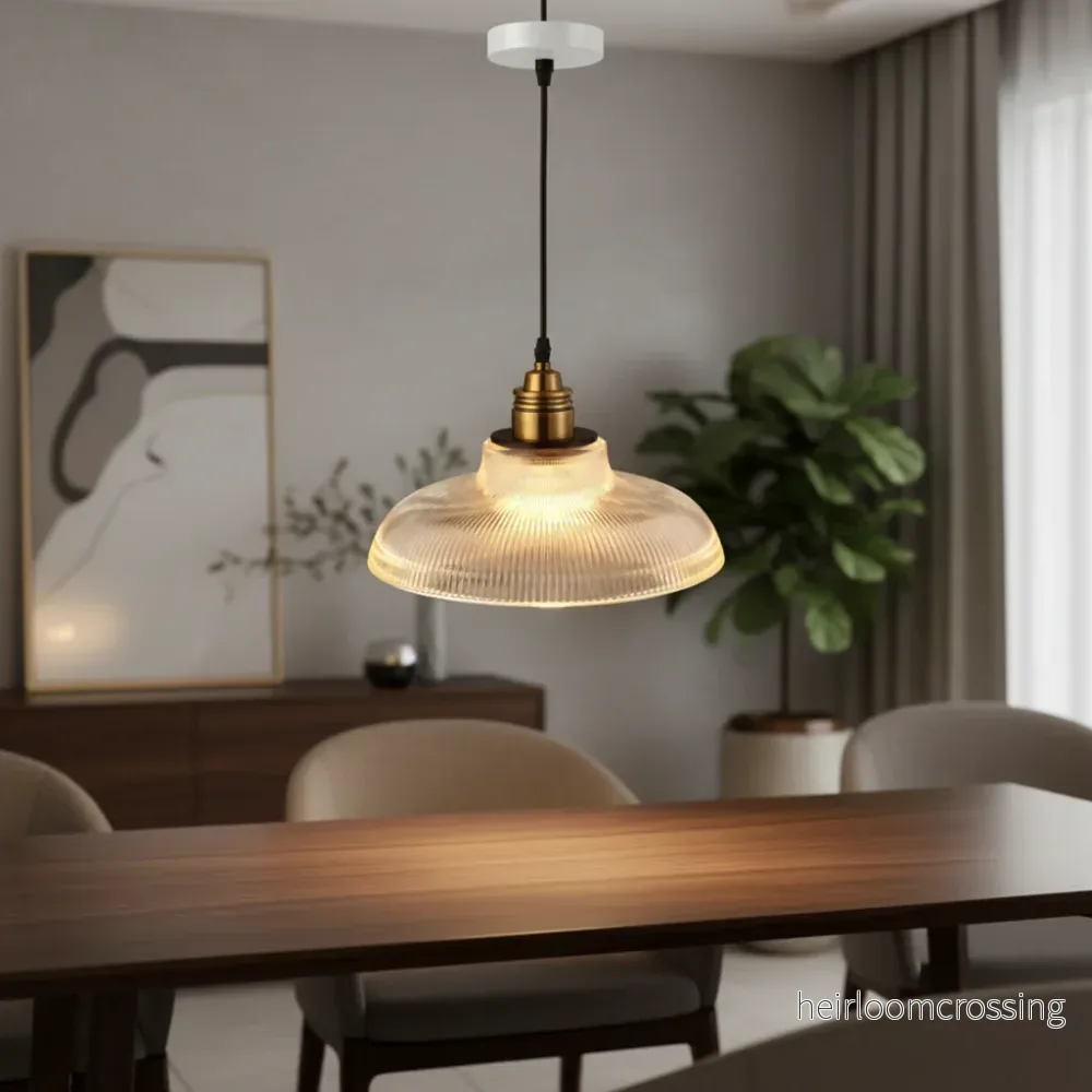 Modern pendellampa i metall och glas - AmbiGlow