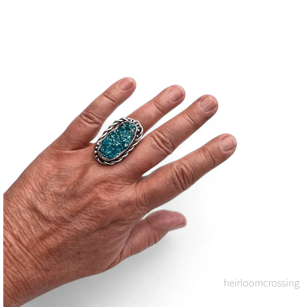 Druzy agat statement ring nr 2 Druzy agat statement ring nr 2