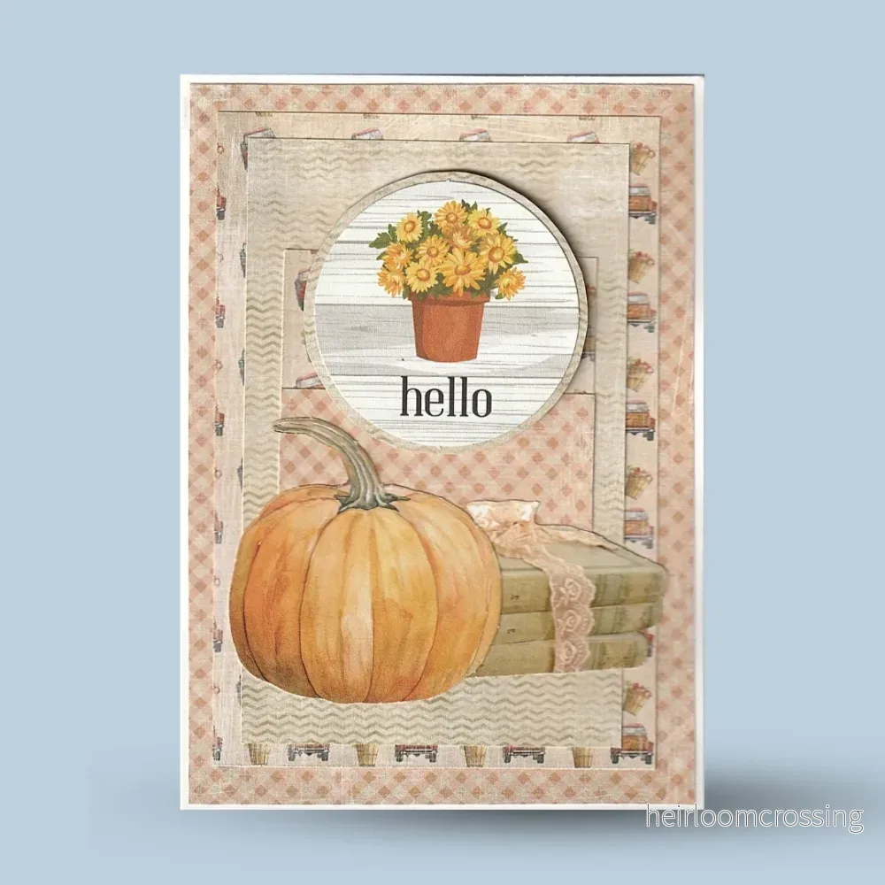Gratulationskort A6: ”Hello”, pumpa
