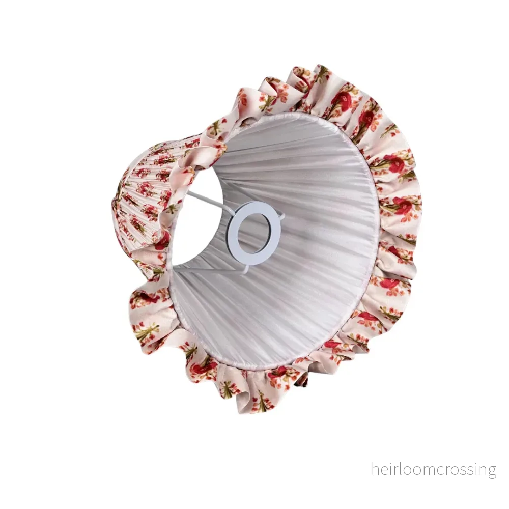 Athena Slim Rechargeable Table Lamp (Red flower ruffle) - Bild 3