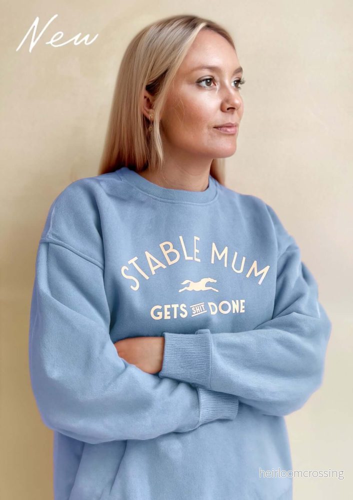 Stable Mum Oversized Sweatshirt, Ljusblå - Bild 3