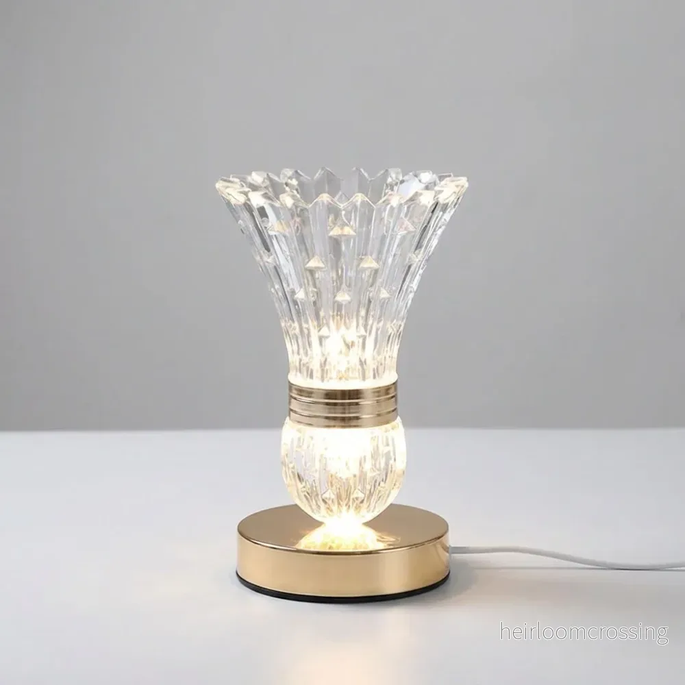 Kompakt bordslampa i kristallstil – Cristava - Bild 2