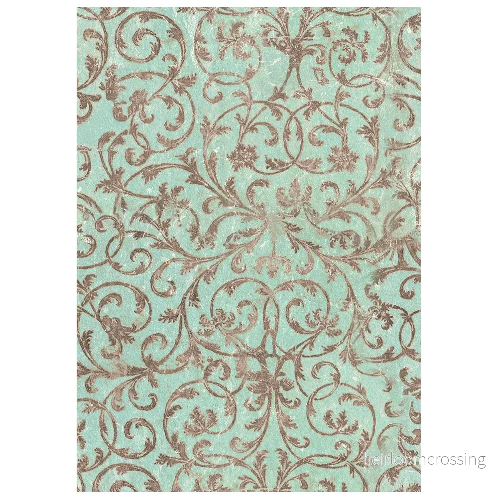 Printed 8 Rice paper A6 backgrounds selection for Art and Craft - Winter Magic - Bild 3