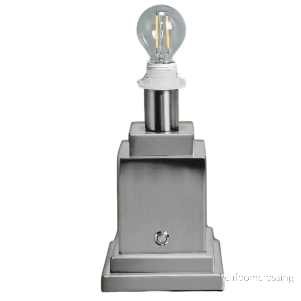 Athena Silver Table Lamp Base