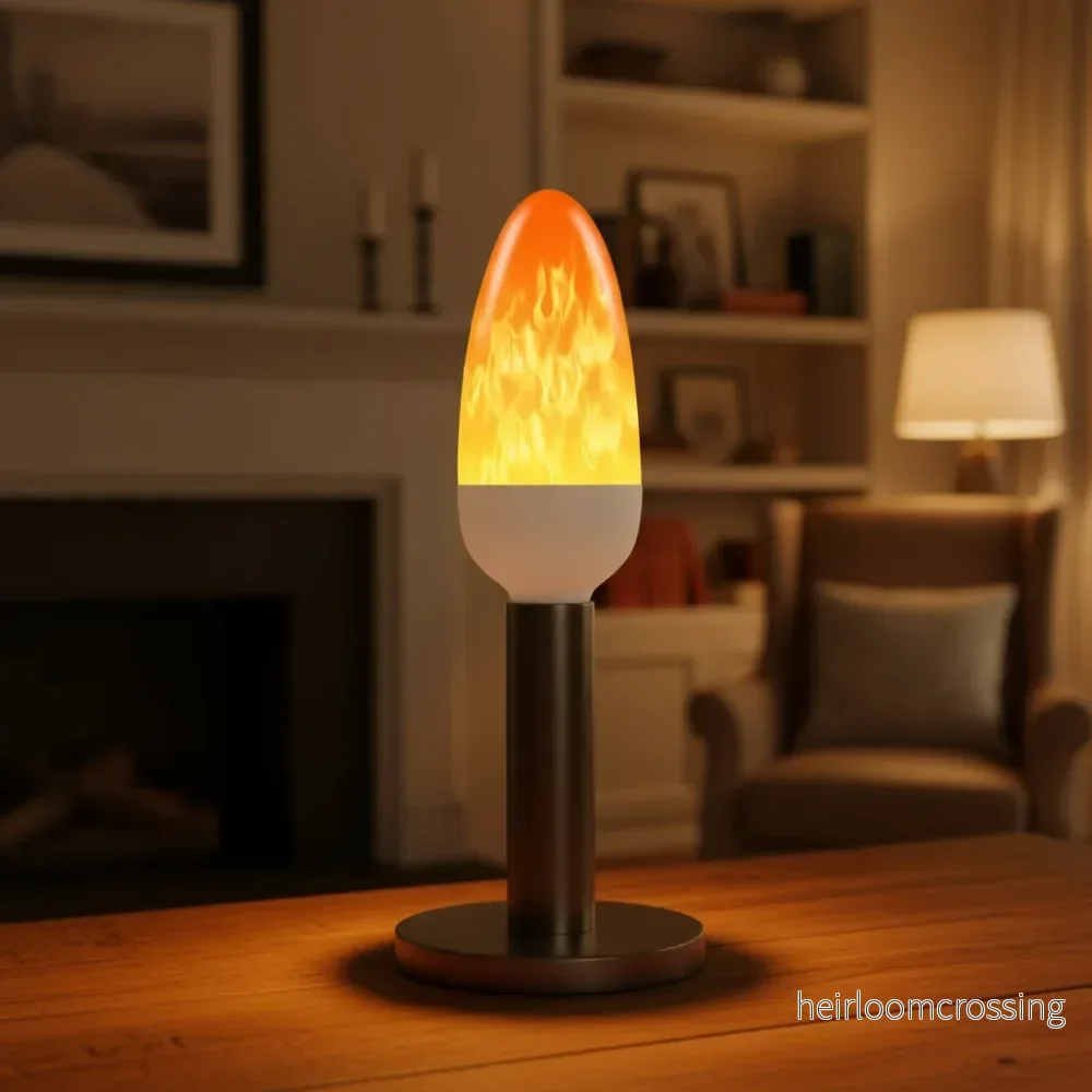 LED-ljusflammande effektlampa - Candleon