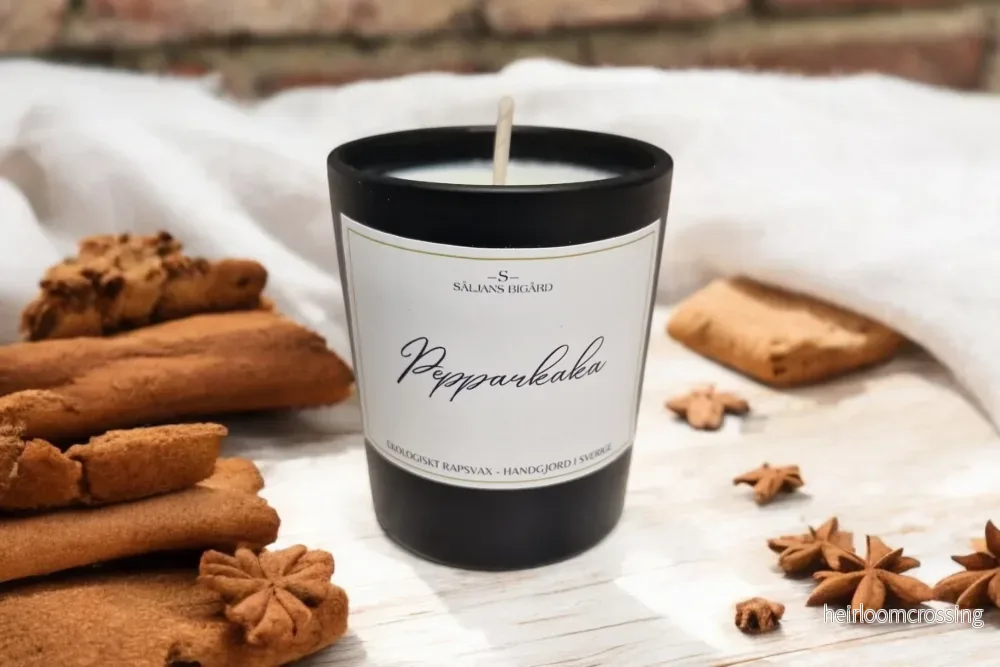 Pepparkaka/Gingerbread - doftljus av rapsvax