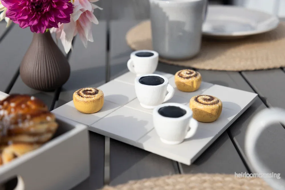 Tre-i-rad ”Fika” (Kanelbulle)