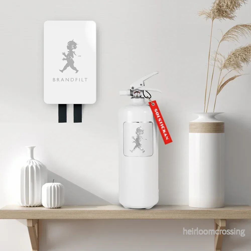 Brandfilt Solstickan vit/silver - Bild 2