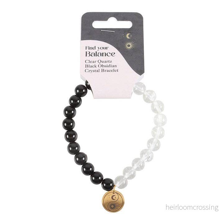 Yin & Yang kristallarmband – 1 st