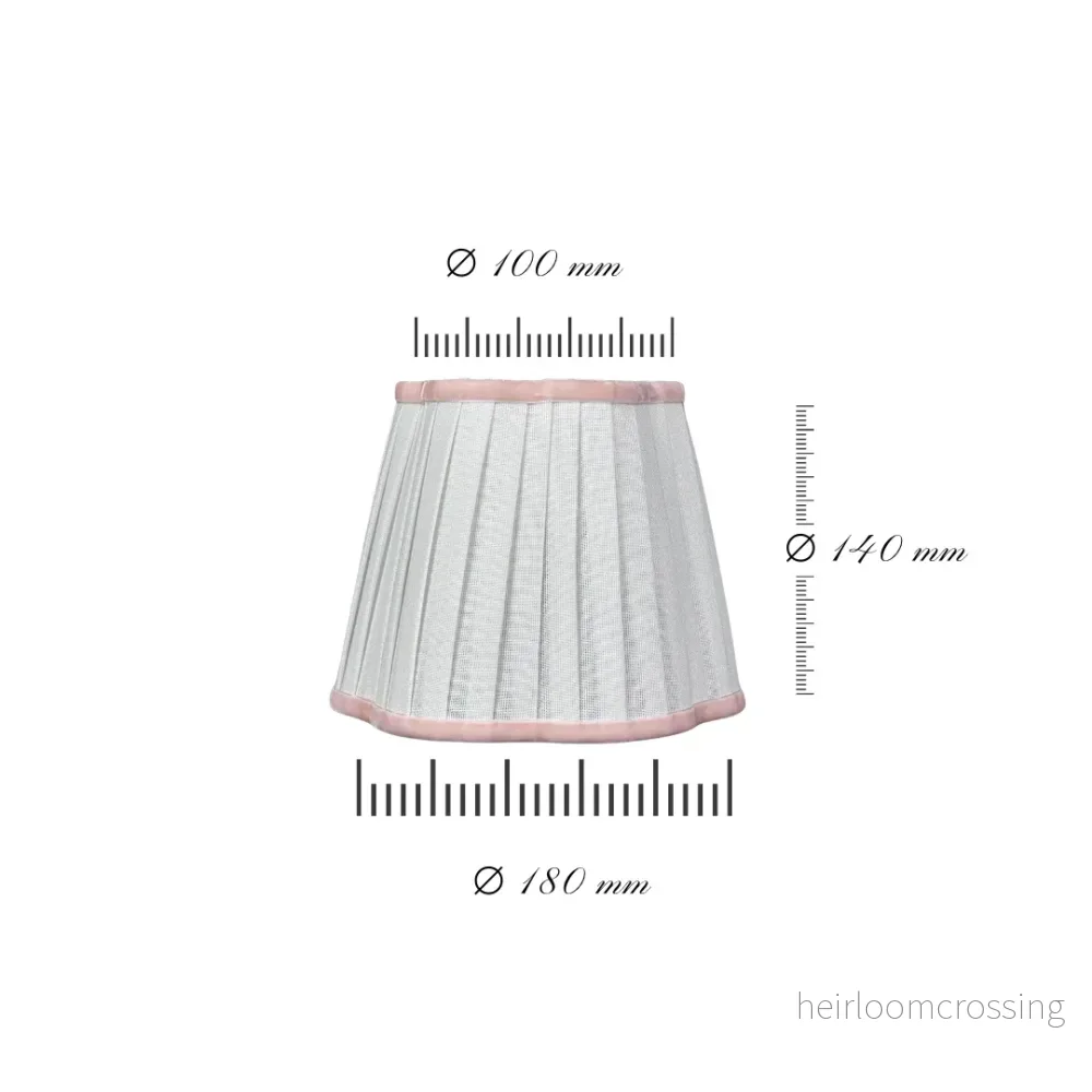 Athena Slim Rechargeable Table Lamp (White velvet/ pink ribbon) - Bild 2