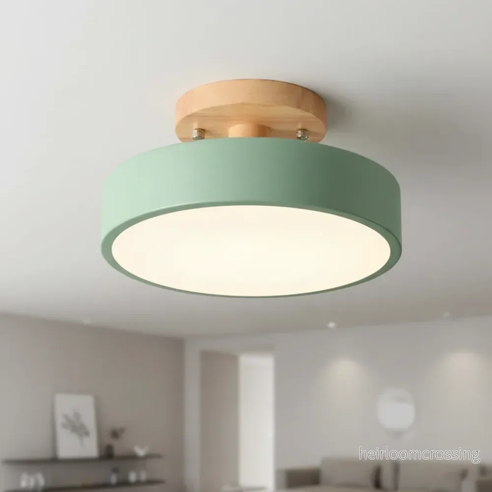 Minimalistisk platt taklampa modell - Woodluma