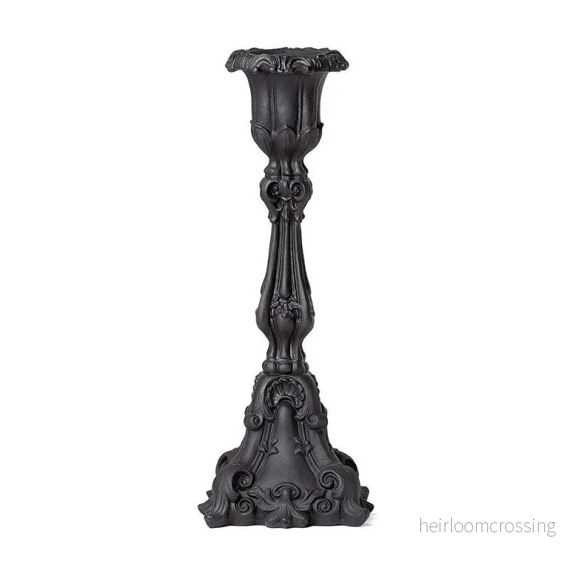Baroque Candlestick (Black)