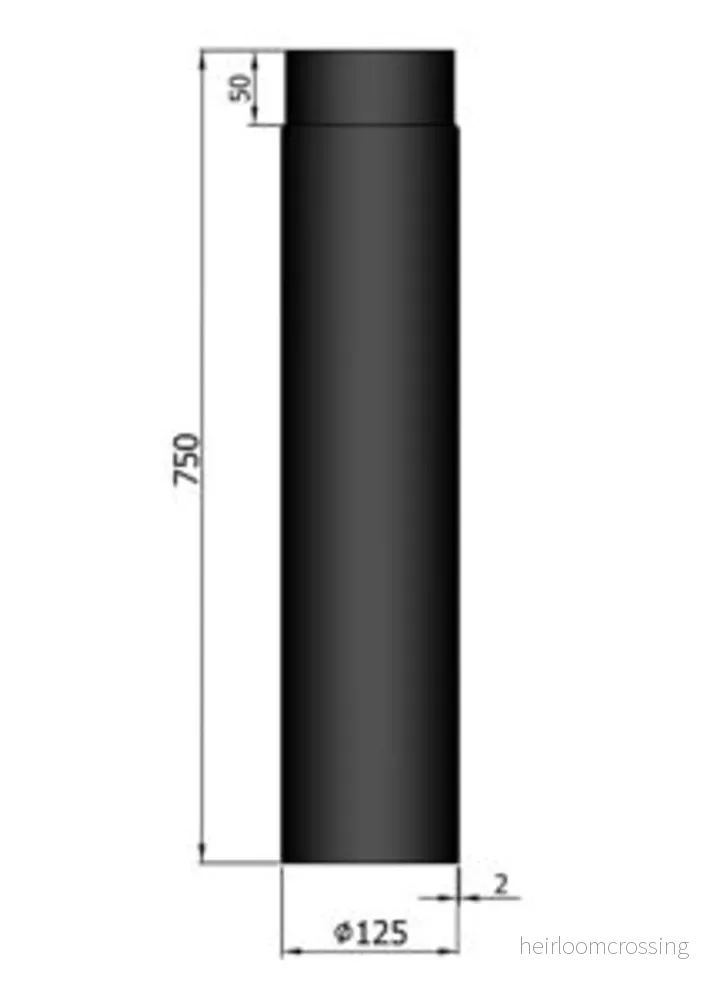Rökrör Kaminex Rak längd Rökrör Kaminex Rak längd