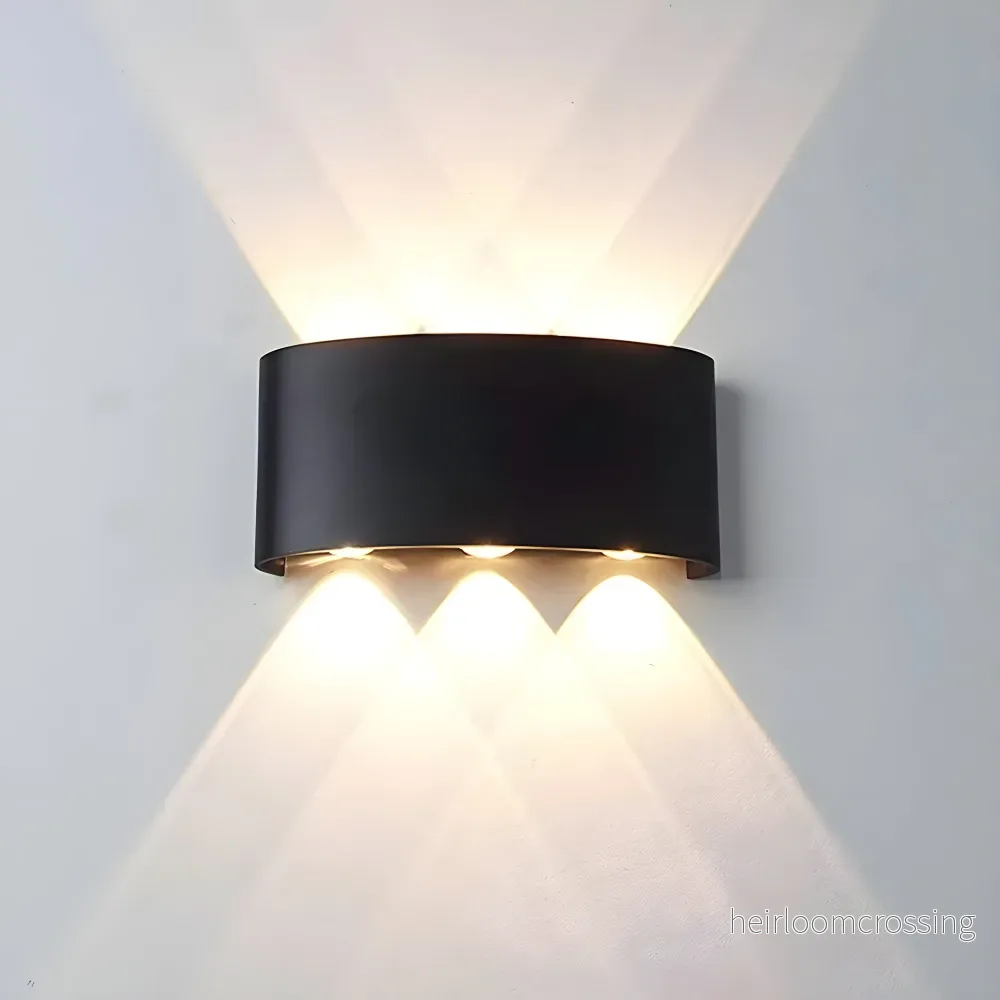 Vägglampa LED upp och ner – inne och ute, modern fasadbelysning