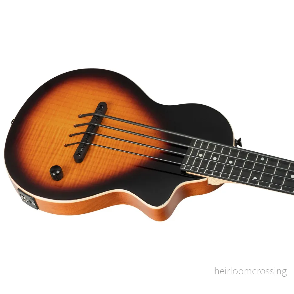 Ukulelebass, solid body - Tobacco Sunburst. - Bild 2