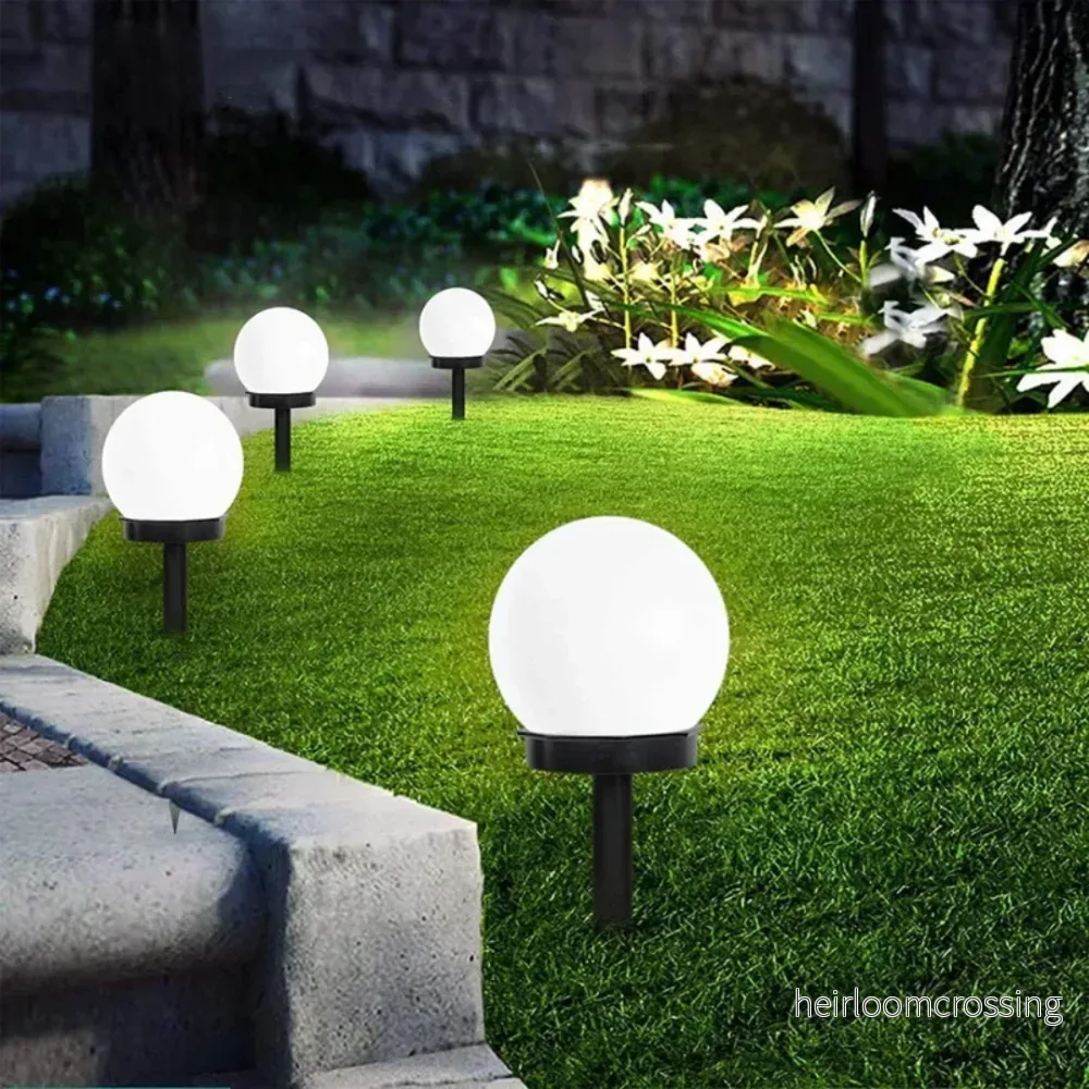 3-pack vattentäta LED-solcellslampor för trädgården – SunLuxe Orbs