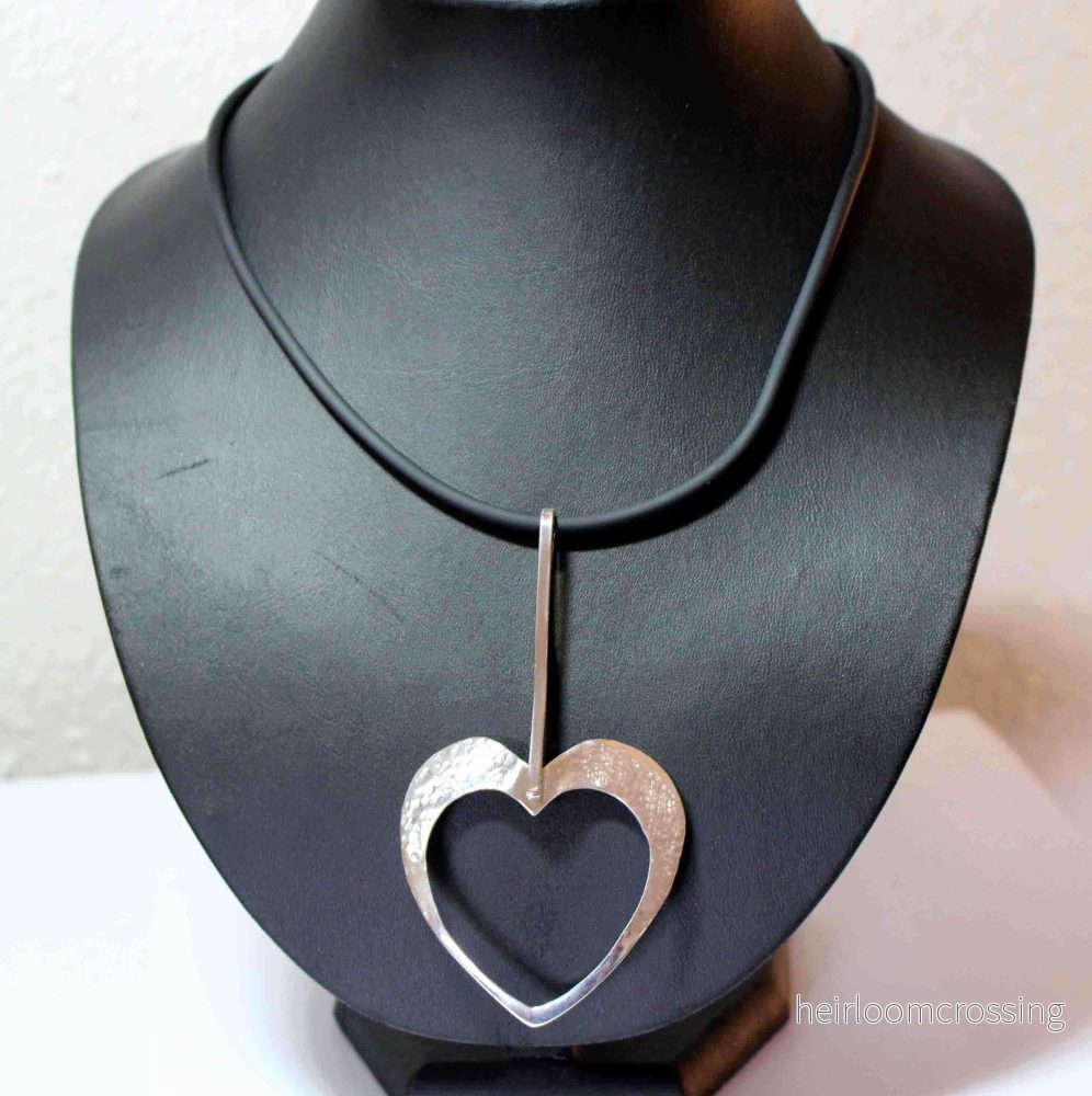 Silverhalsband Hjärtat (blankt) - Bild 3