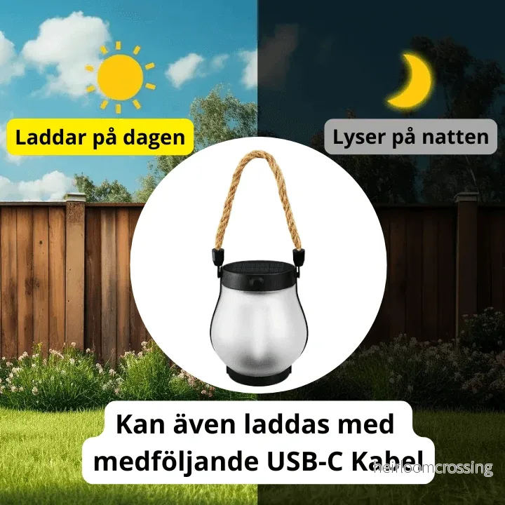 Solcelledrevet peislykt - Bild 3